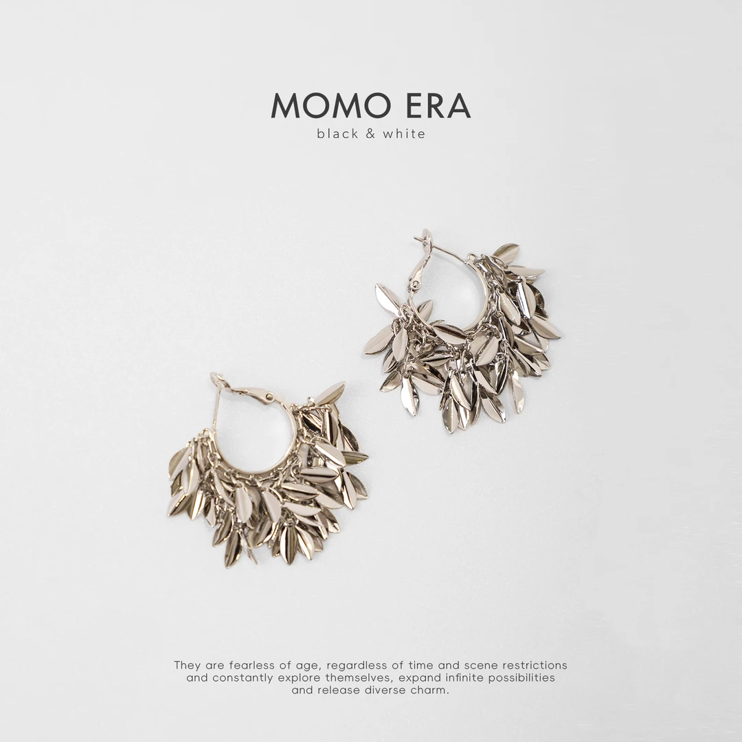 合金耳饰 11256 QT亮片麦穗流苏耳钉