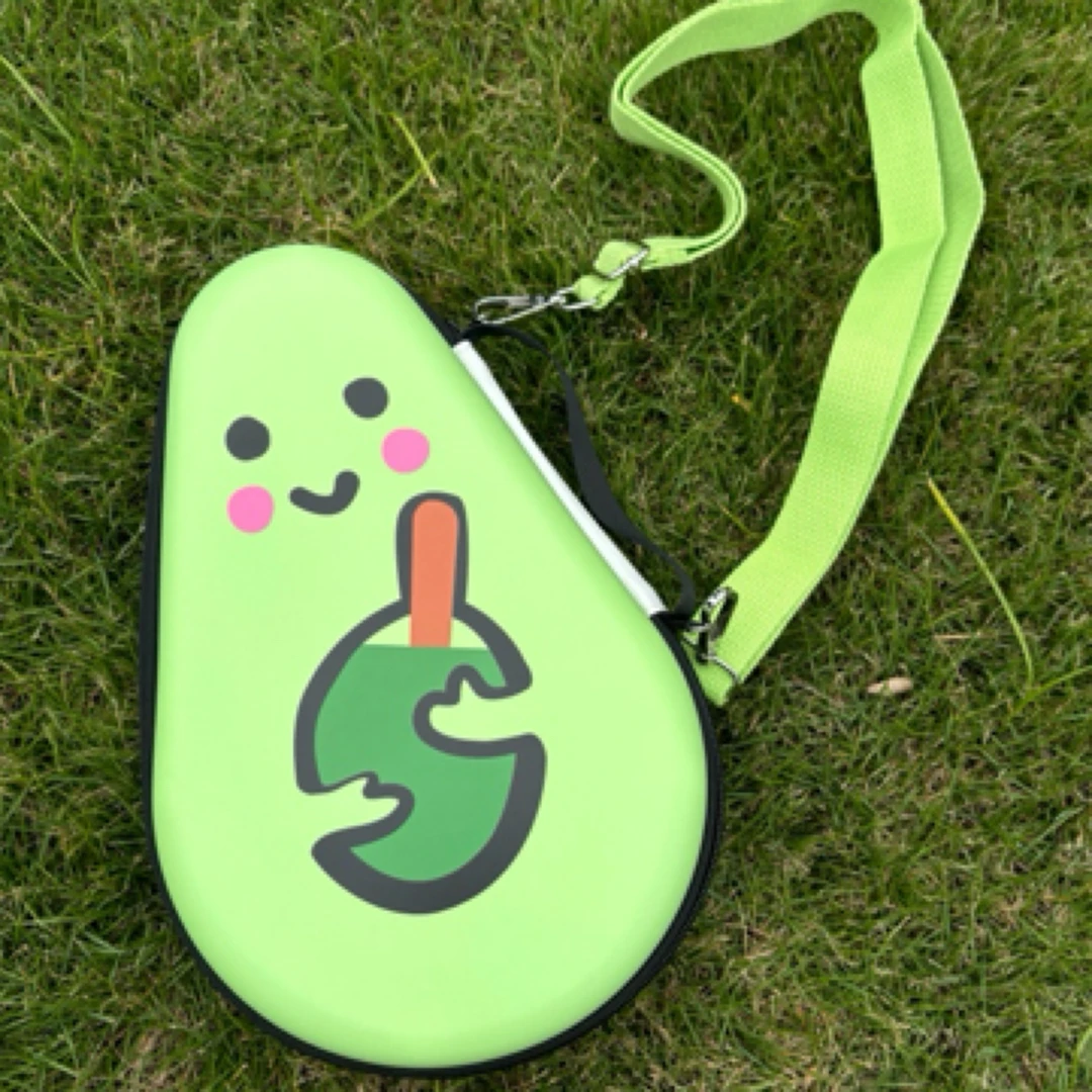 单肩乒乓球拍套包卡通硬壳大容量收纳包硬质乒乓球运动包收纳盒