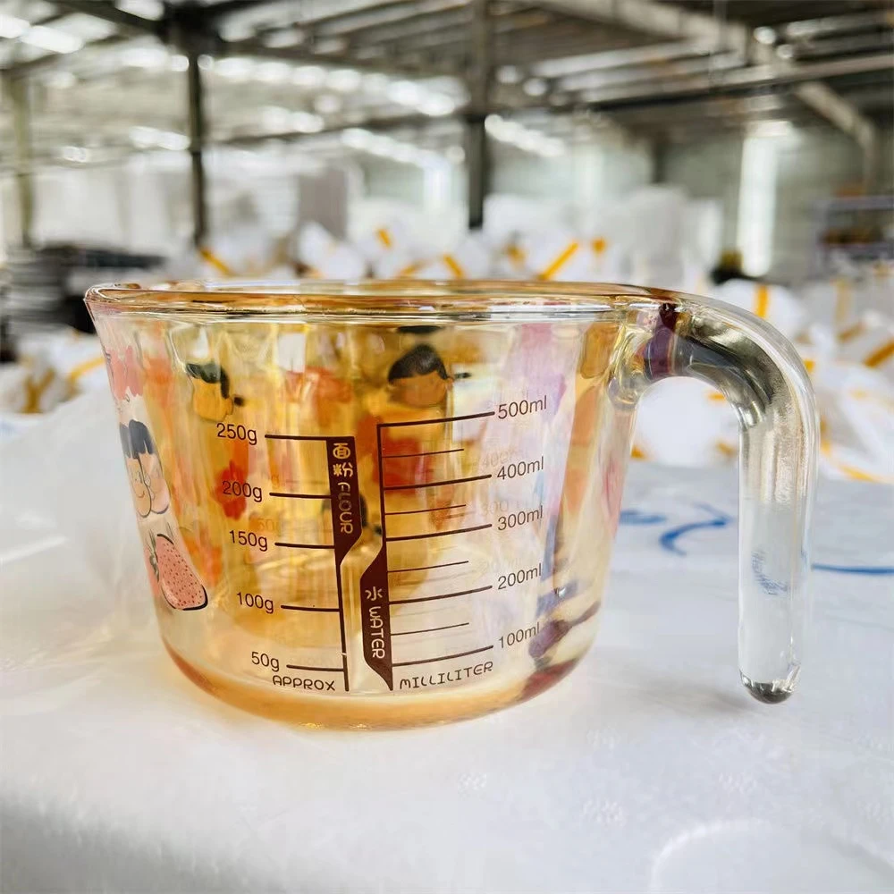【粉丝福利】--不二家琥珀玻璃手把500毫升量杯