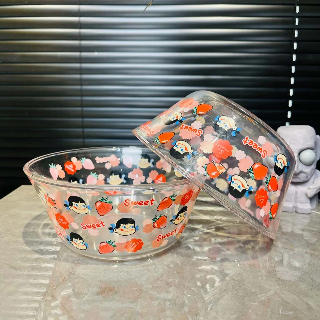 家用透明小女孩大碗可爱风水果沙拉碗