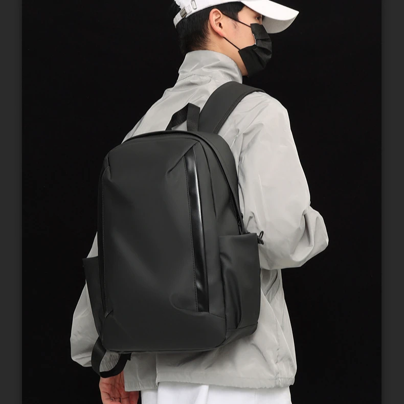 休闲男士双肩包防刮蹭多功能商务电脑包外出大容量学生书包旅行包