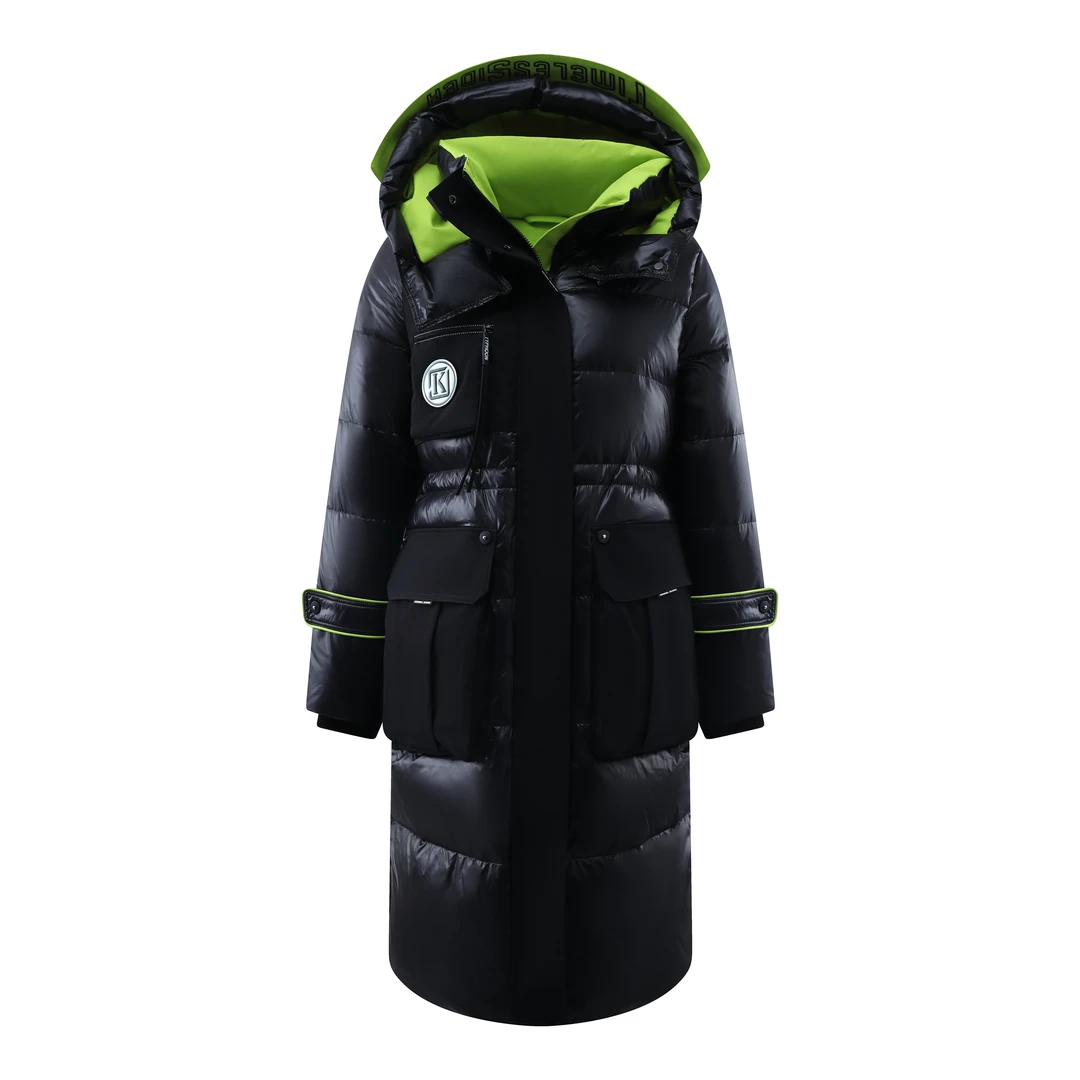 中长款撞色厚款羽绒服YS-1295诗诗