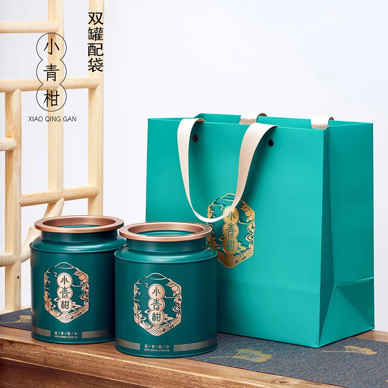 阿琪正宗生晒小柑橘柑普茶新会小青柑陈皮云南普洱茶熟茶茶叶罐装