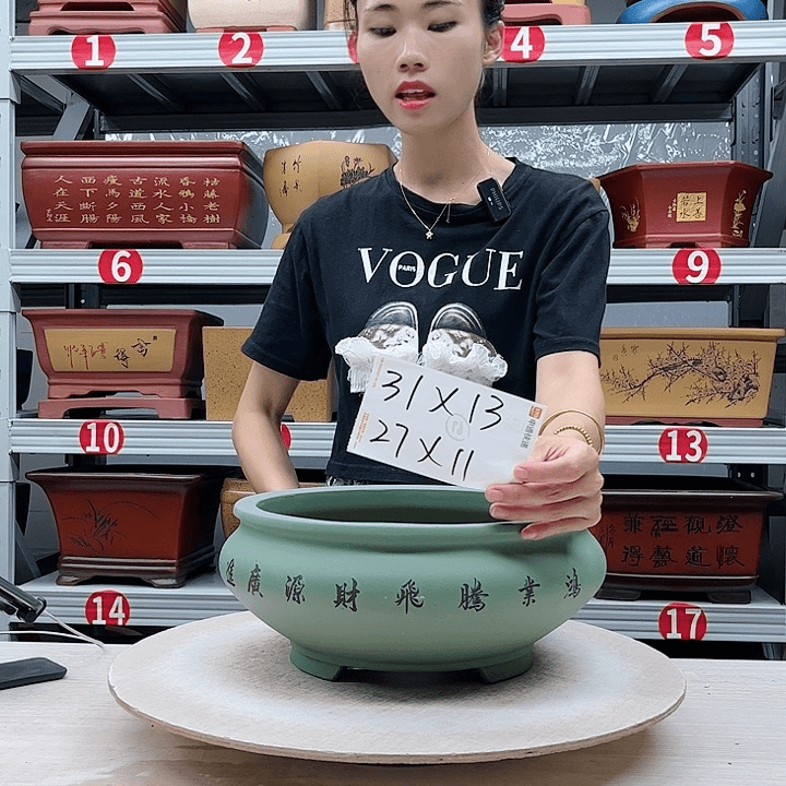 紫砂花盆紫砂花盆