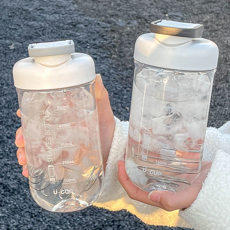 简约健身韩版运动高颜值水杯女士户外大容量杯子便携塑料杯男士