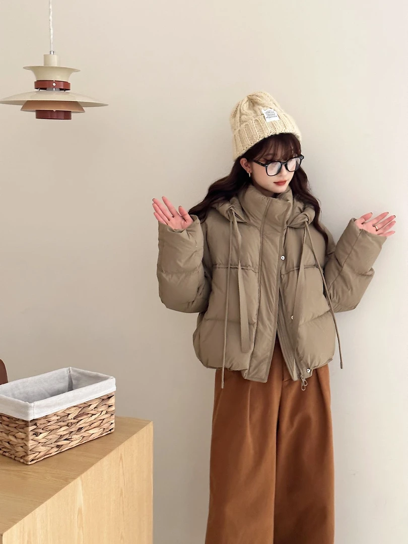 【c位LOOK】2023冬季白鸭绒短款羽绒服洋气百搭宽松保暖韩版R8121