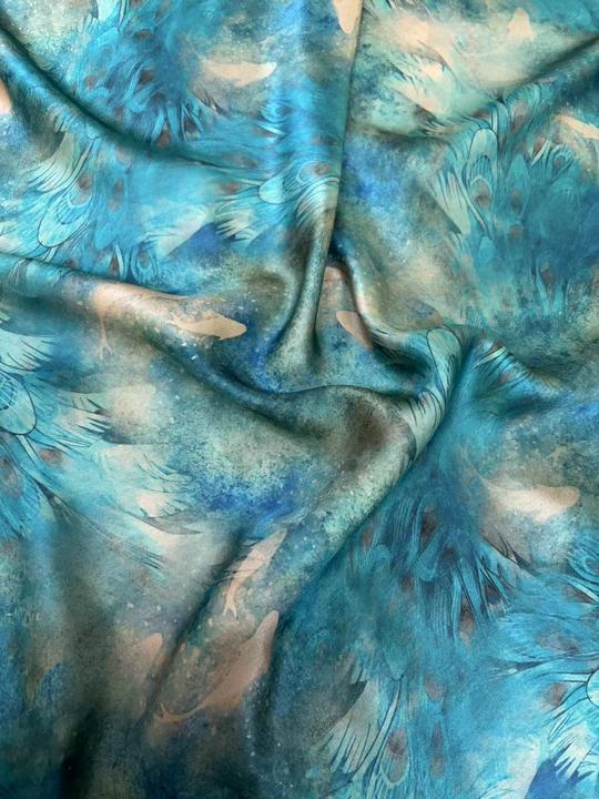 雀翎 香云纱 真丝重锻 50姆米 幅宽140cm*长100cm