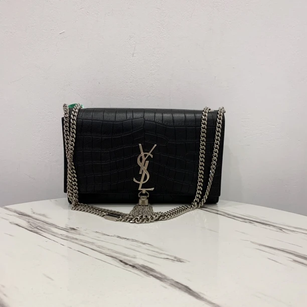 95新 YSL/圣罗兰 SZ/圣罗兰 YSL压纹 流苏包/20710