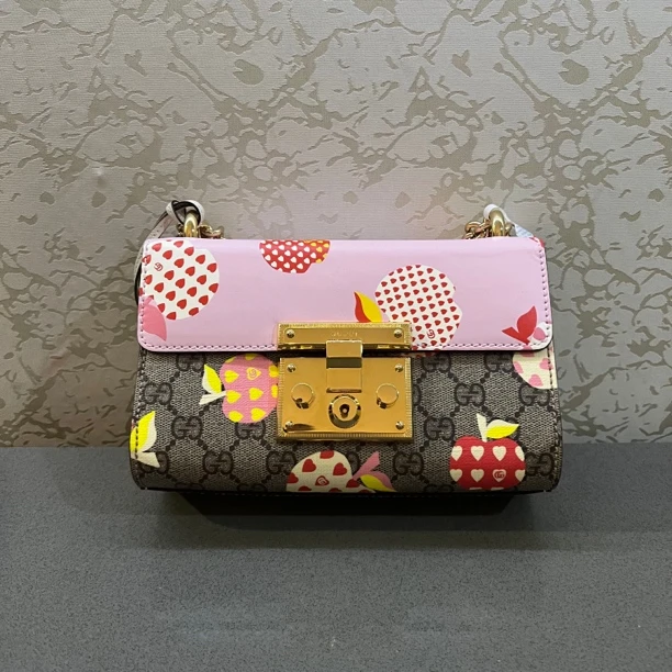 95新 GUCCI/古驰 padlock月光宝盒苹果限定 鱼鱼