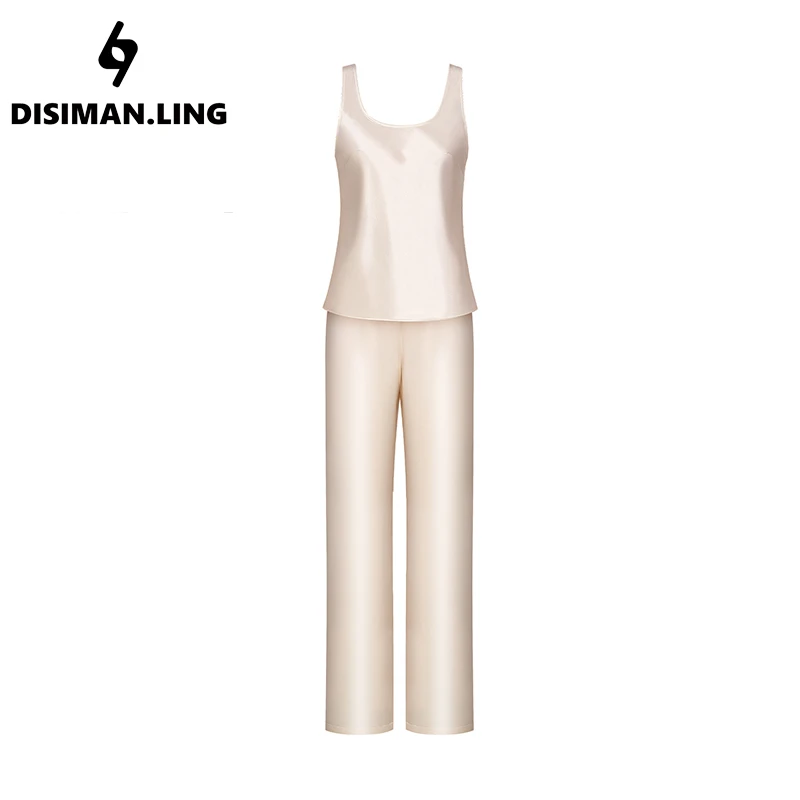 迪丝嫚苓香槟色套装气质显瘦运动户外时尚休闲女士简约小众设计感