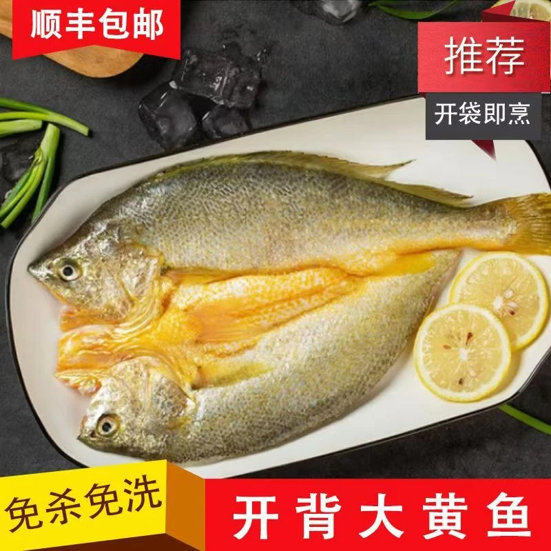 450克5条开背黄花鱼黄鱼鲞好吃肉嫩鲜美