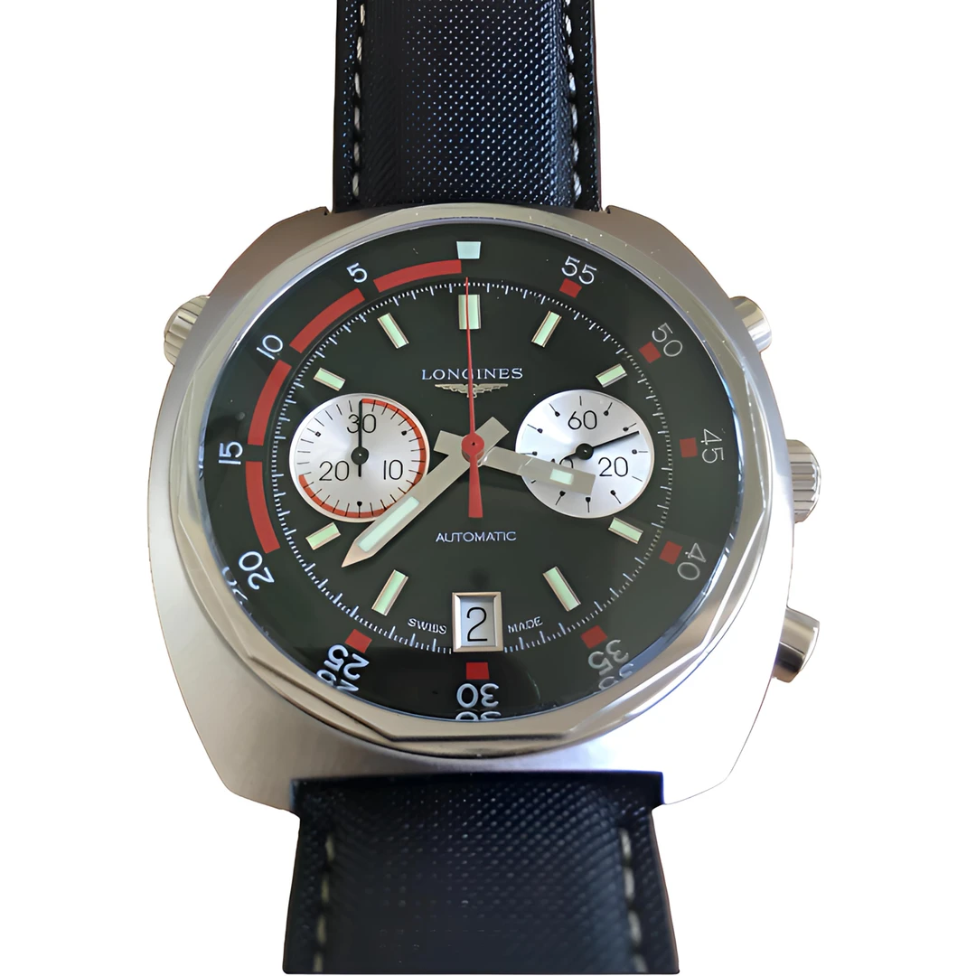 95新 Longines/浪琴 自动男表L2.796.4.52.2表径43