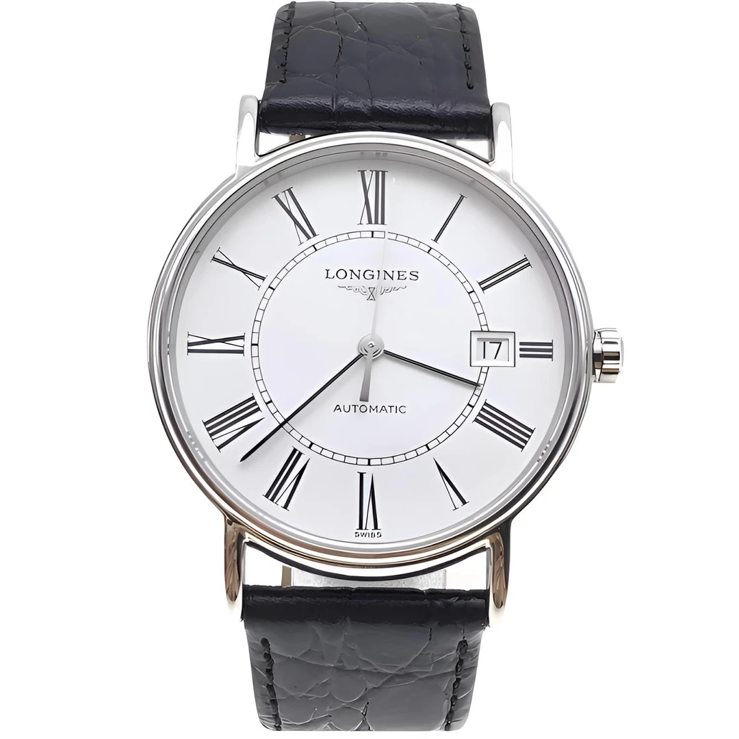 95新 Longines/浪琴 自动男表L4.921.4.11.2表径38.5公价11100