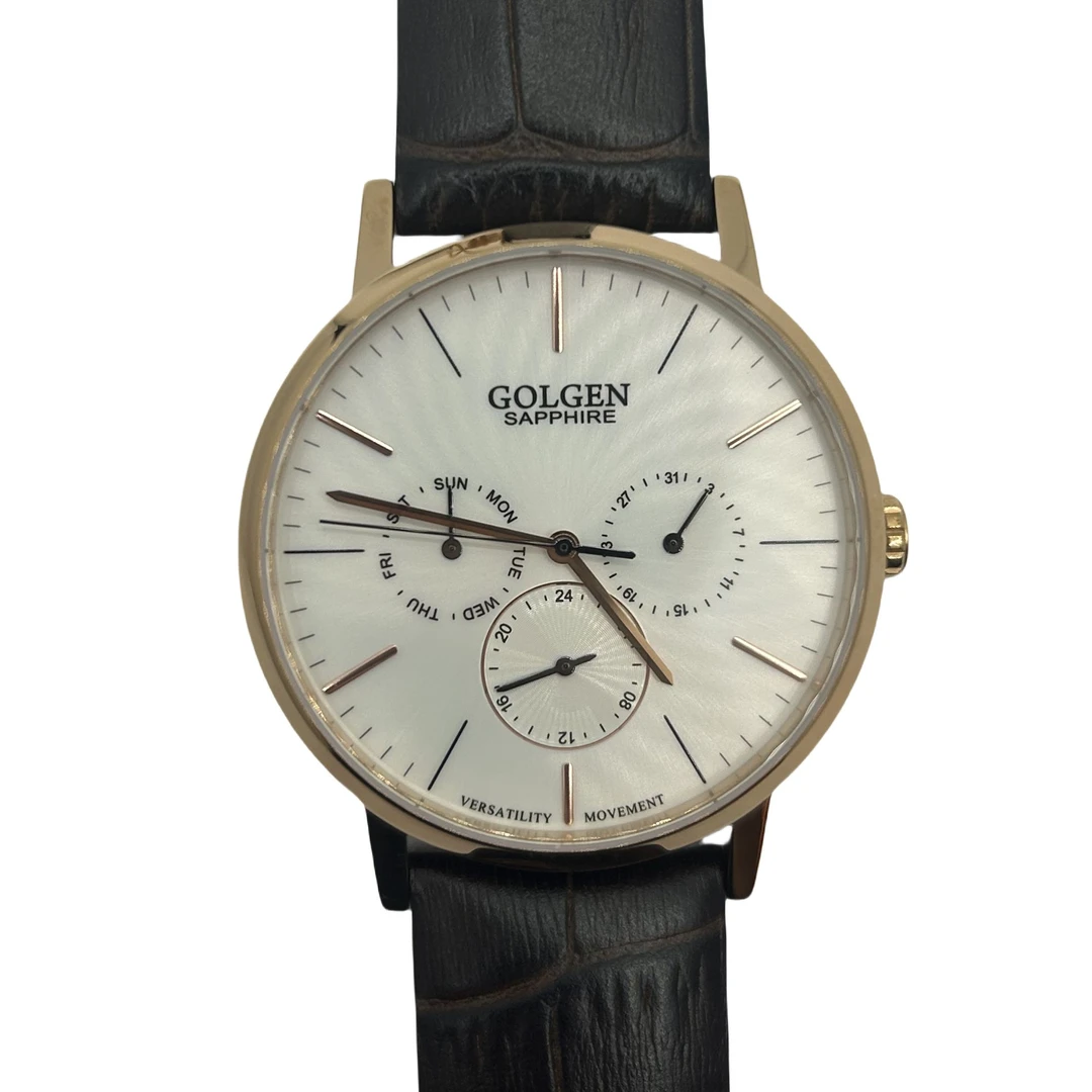 全新未使用 GOLGEN/古尊 石英男表GN.9140M.RS