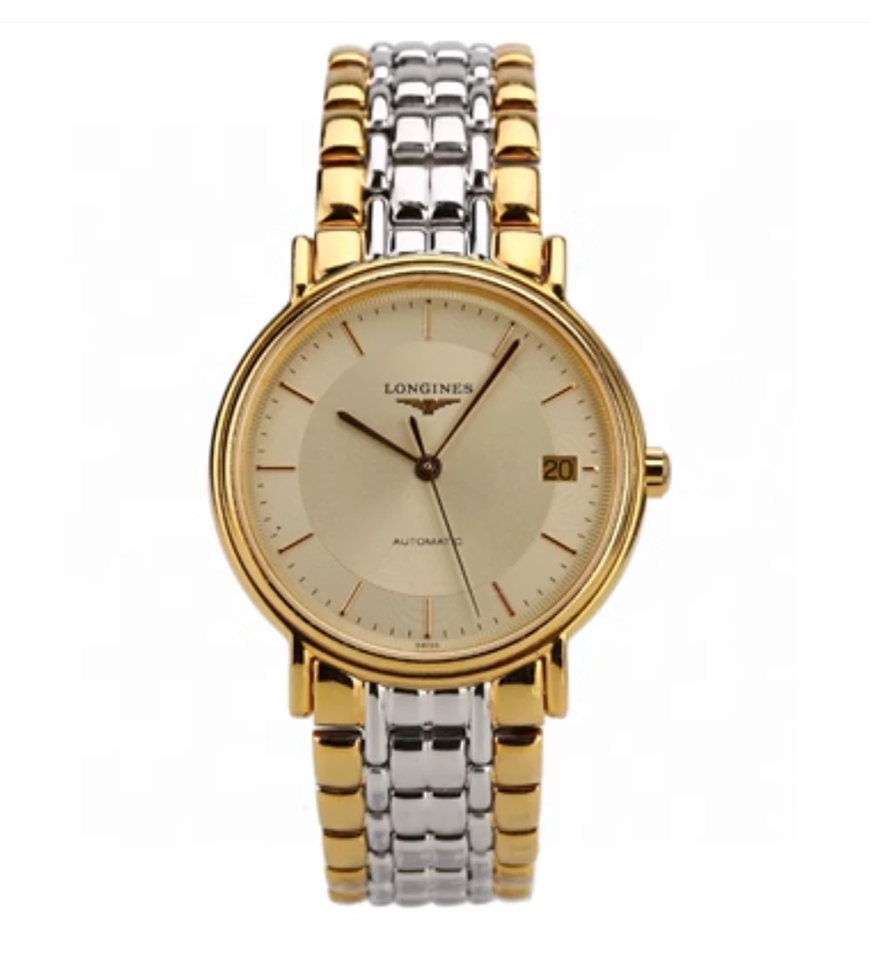 95新 Longines/浪琴 自动男表L4.821.2.42.7表径34.5