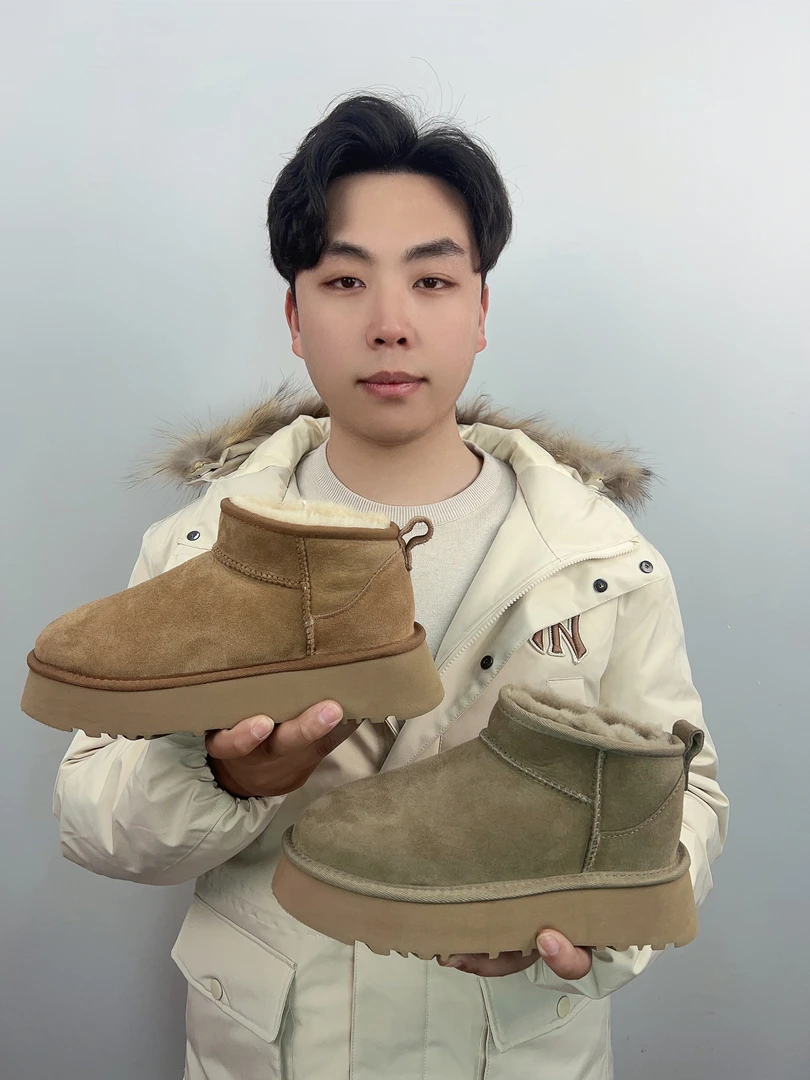 【厚底mini】桑坡发货羊皮毛一体雪地靴厚底5公分保暖秋冬百搭加斯