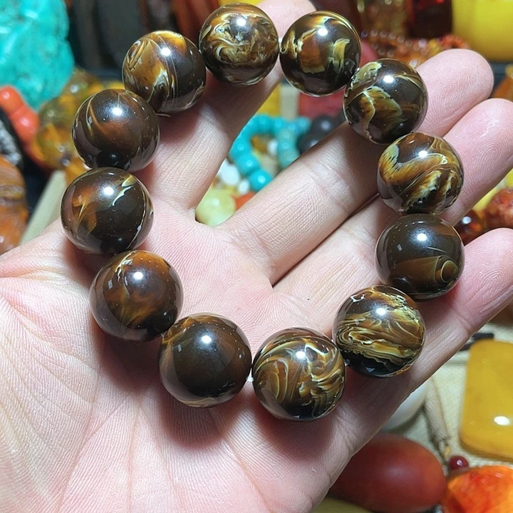 琥珀颈饰未镶嵌琥珀蜜蜡