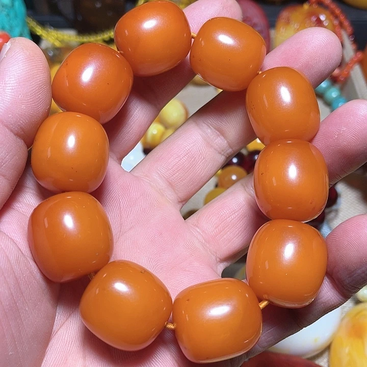 琥珀颈饰未镶嵌琥珀蜜蜡