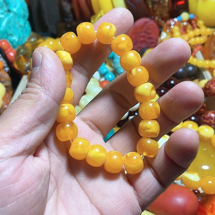 琥珀颈饰未镶嵌琥珀蜜蜡