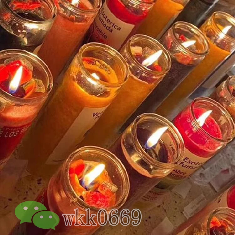 原创草许老墨香薰蜡烛愿新月和合七天仪式净化水晶药魅力变美蜡烛