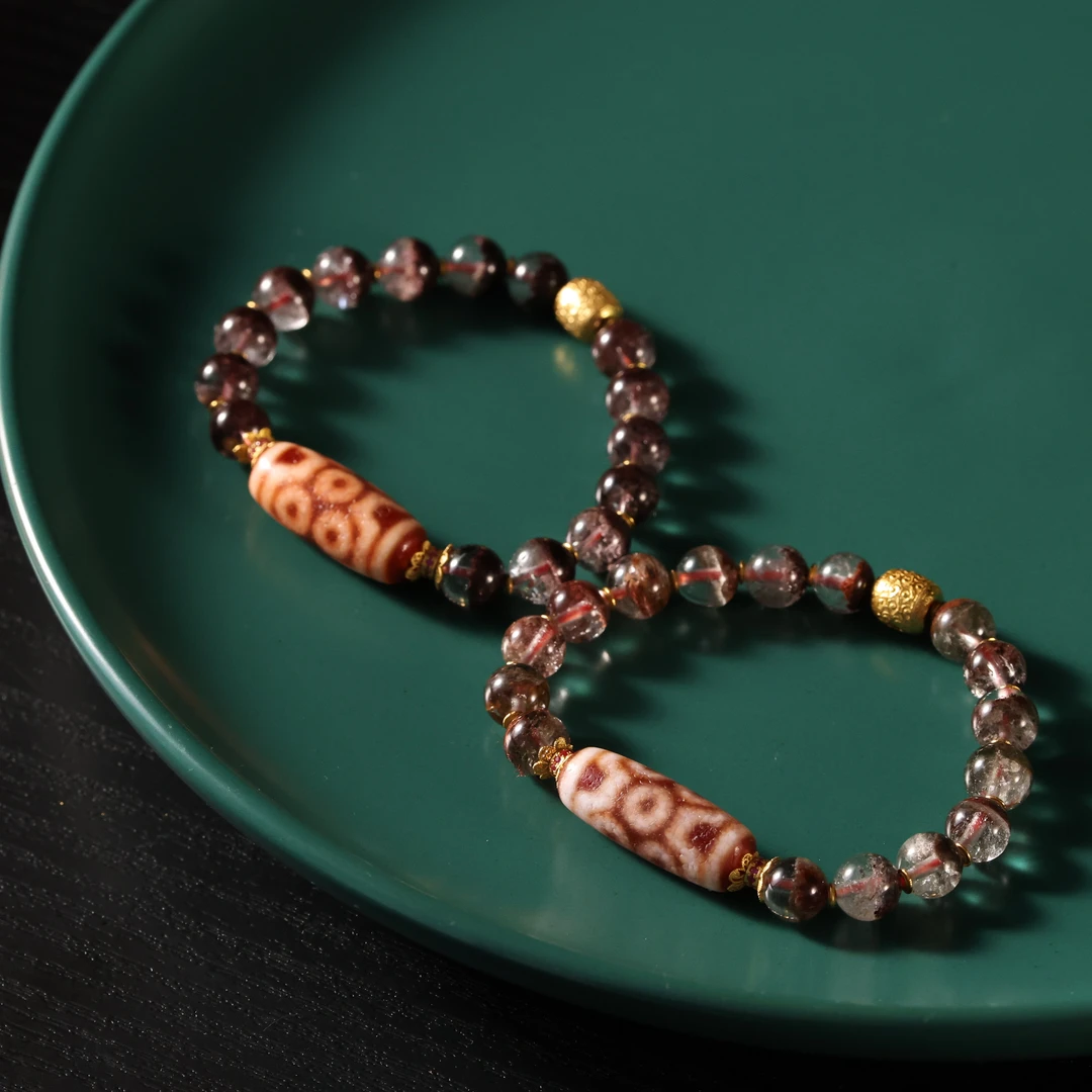 壹加安琪 | 金蟾红肉七眼手串多样性发一件