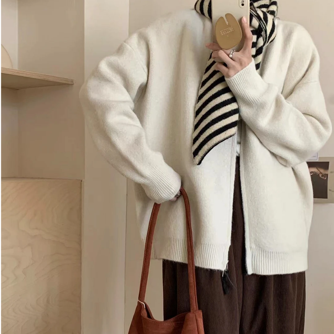 孕妈妈超好看漂亮别致开衫毛衣外套女秋冬宽松小香风时尚休闲