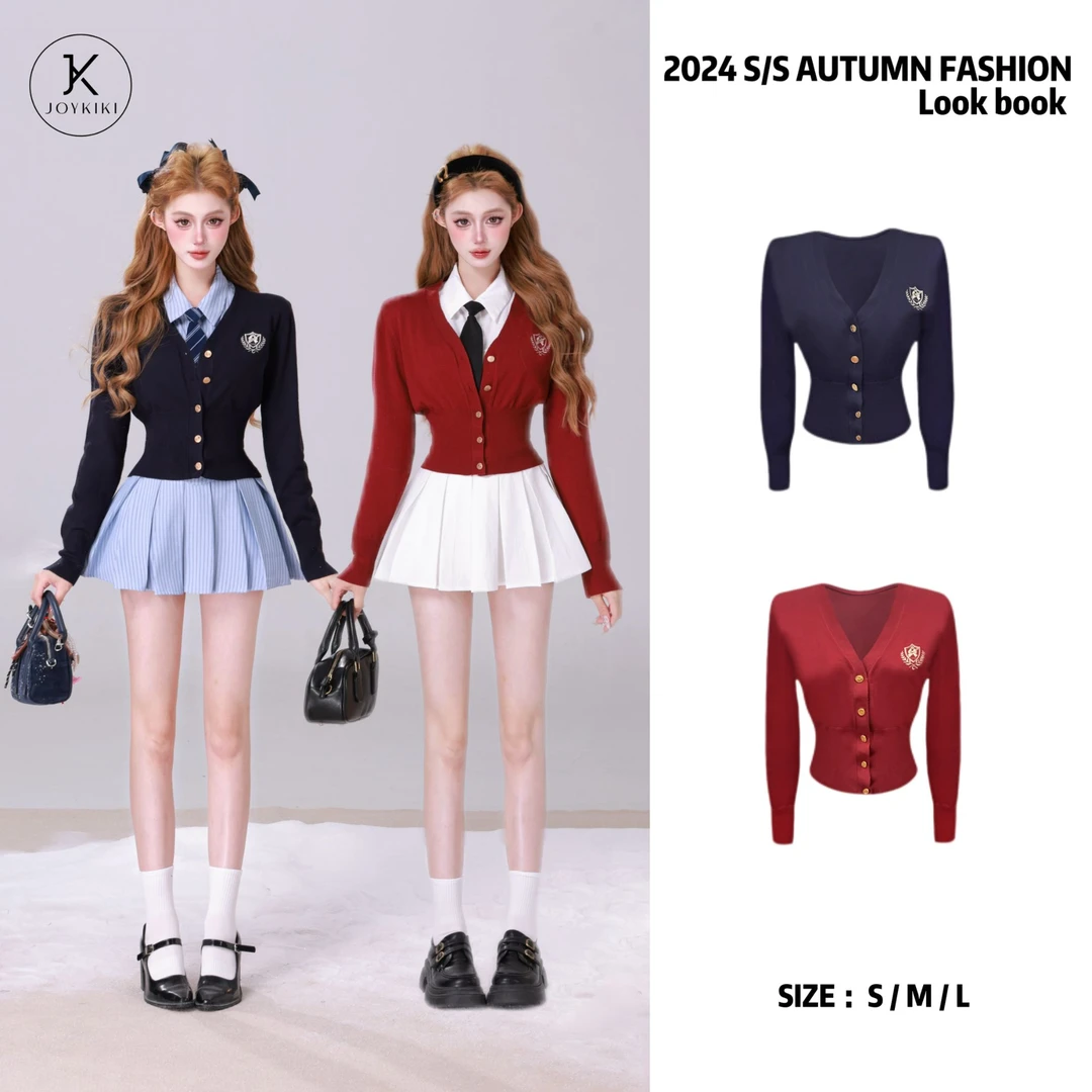 【JOYKIKI 清清!】【百搭开衫】秋季纯欲甜美御姐毛织开衫外套J24C337