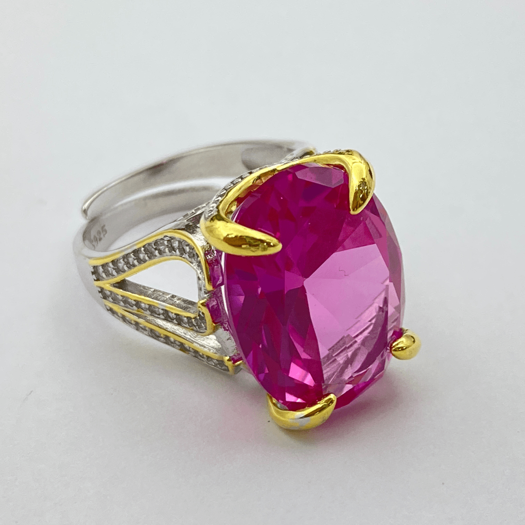 fxl 925银合成锆石戒指A3YK-21133【活口戒指】意大利工艺镶嵌轻奢