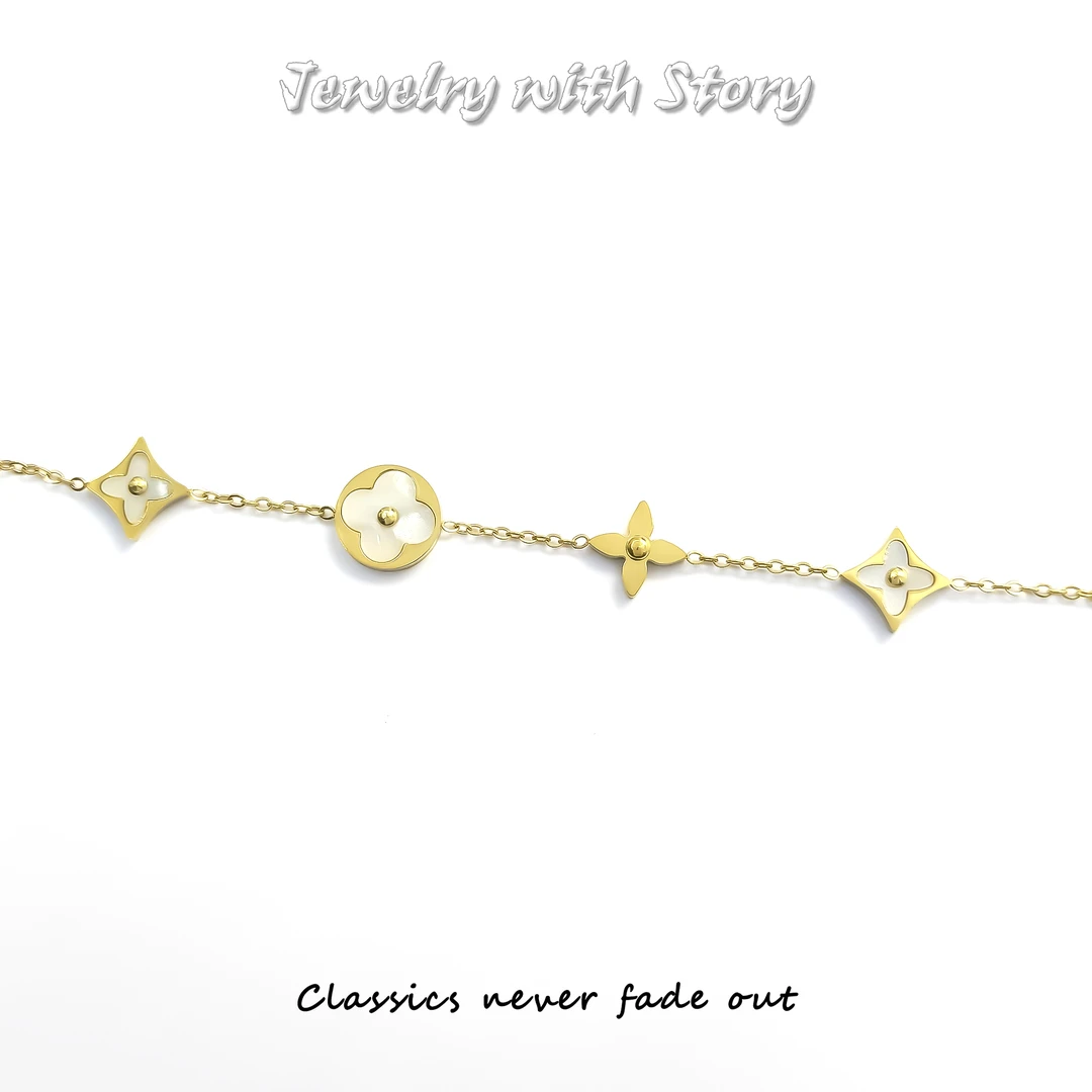 钛钢亚克力手链 ZMDX-70453 手链时尚百搭精致欧美轻奢