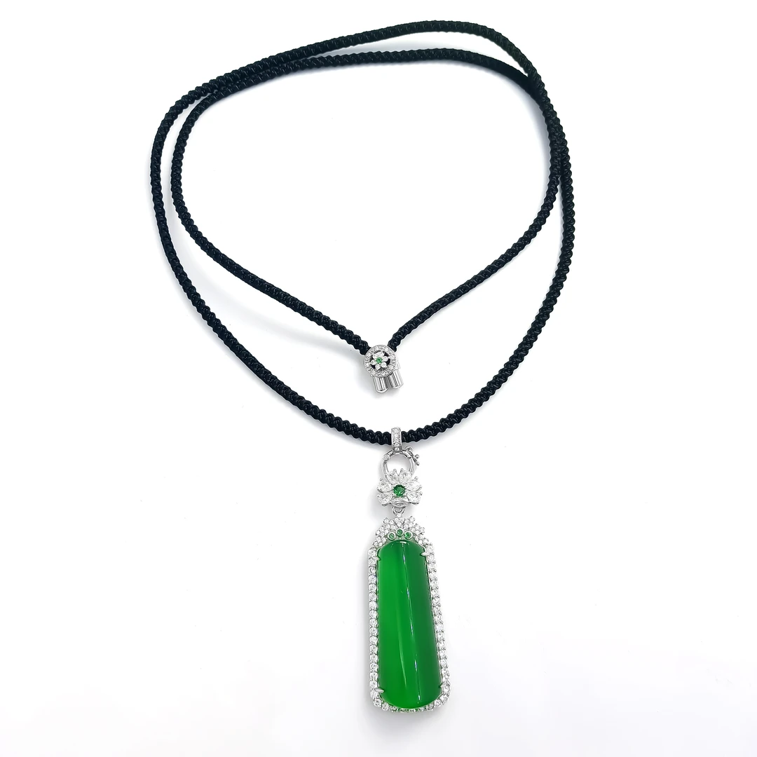 WRSS-000172 【翠色流光】 项链小众时尚欧美