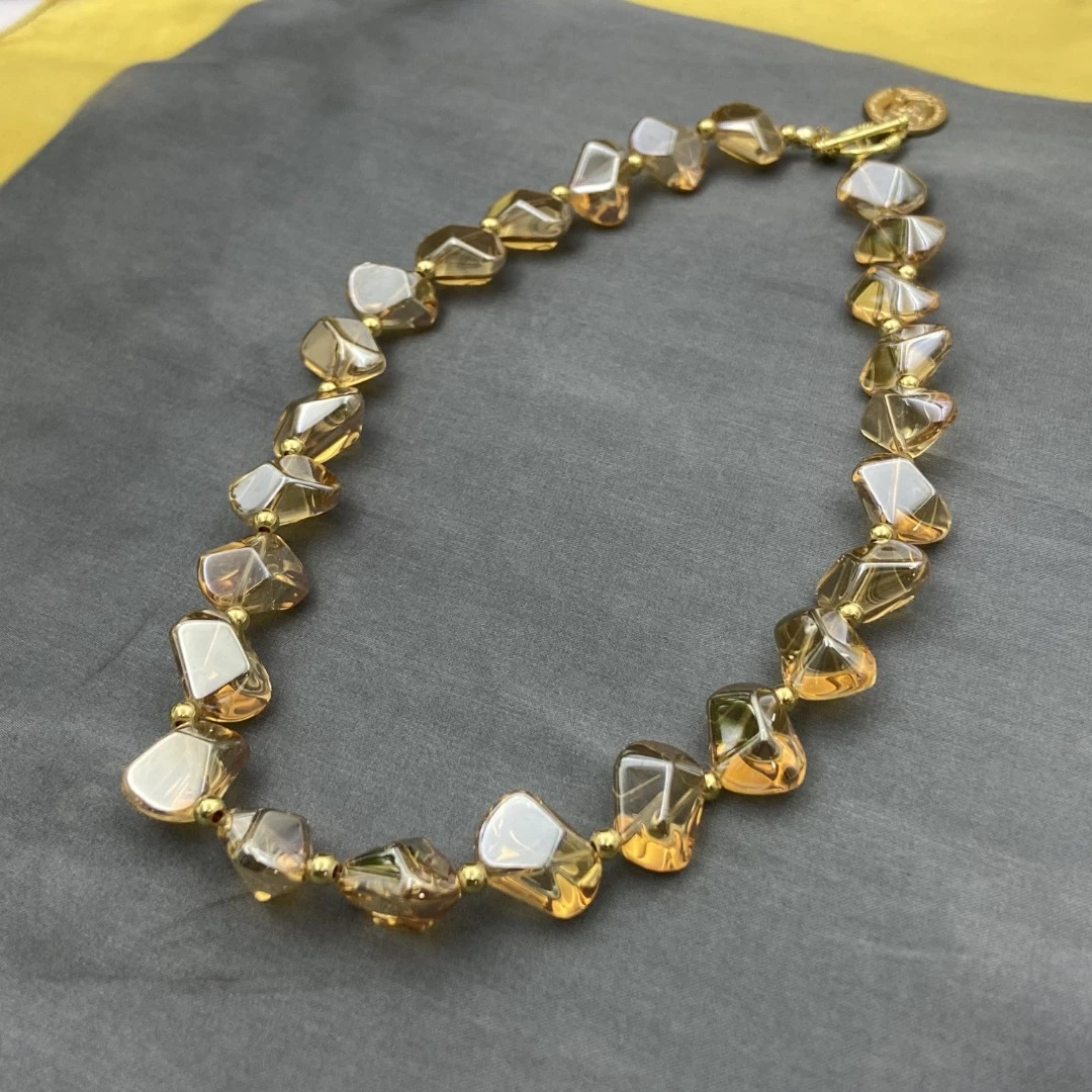 铜合金合成锆石项链 U2FYX-30350 项链简约百搭时尚轻奢精致