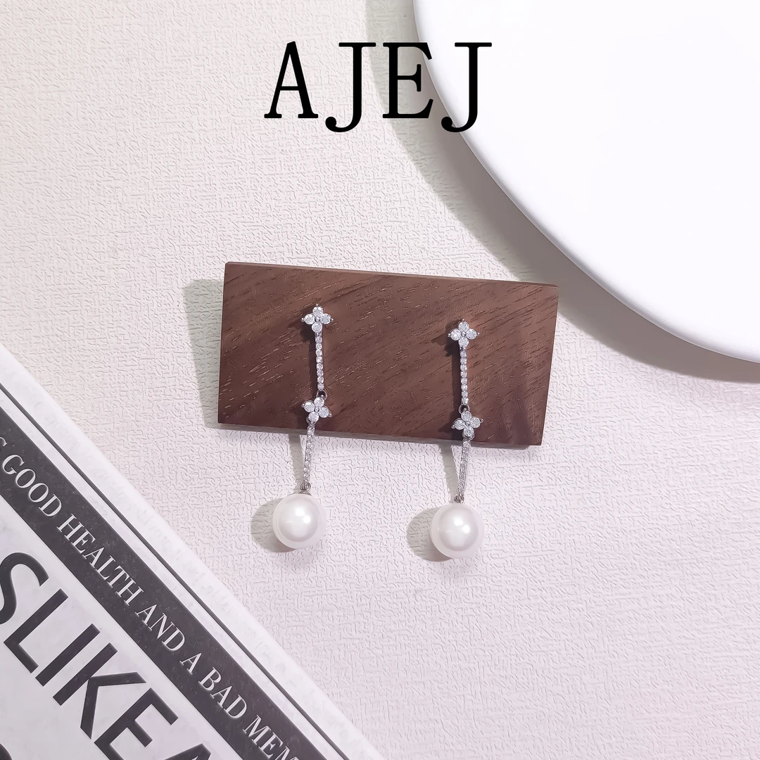 铜合金仿珍珠耳饰 WASLX-001351【追月】耳环气质欧美时尚简约小众