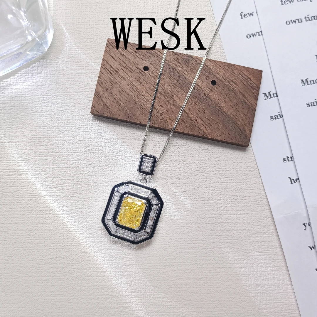 铜合金合成锆石项链 WHSM-001517【曦霓幻境】项链简约欧美时尚经典