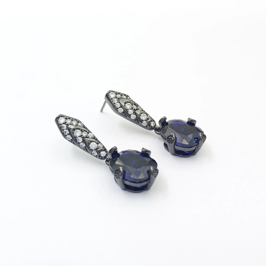 铜合金合成锆石耳饰 XS-51967 耳饰百搭小众时尚轻奢气质