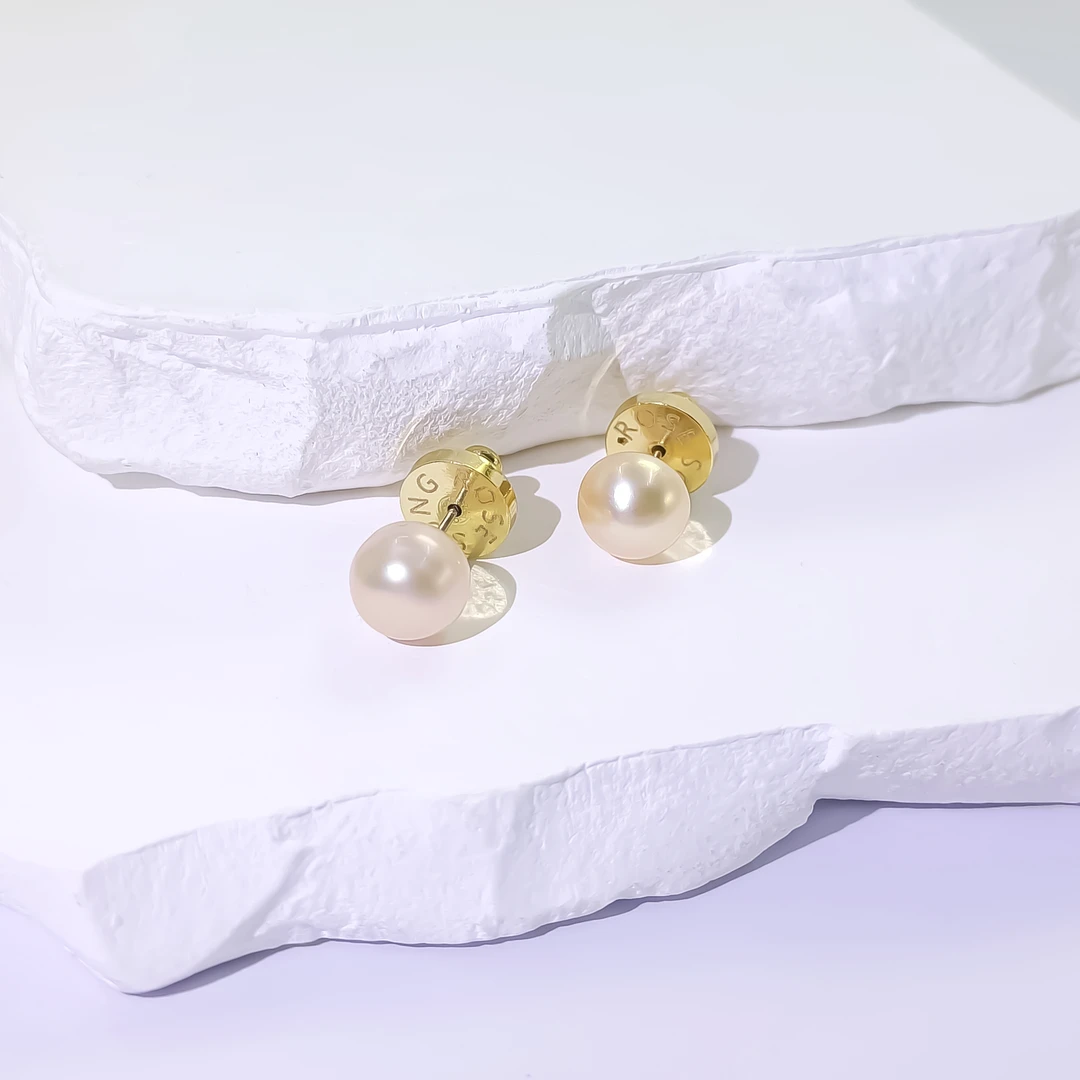 WTC-000926 【玫瑰晨曦】耳饰气质简单百搭简约 925银针