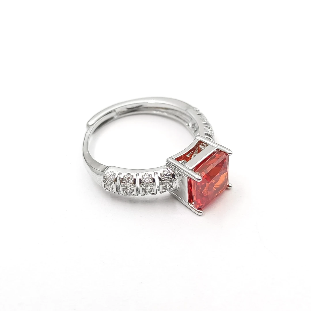 铜合金合成锆石戒指 XS-51451 戒指气质百搭小众轻奢个性欧美轻奢