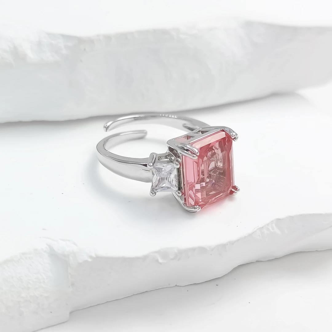 铜合金合成锆石戒指 FXLM-53459 戒指欧美经典轻奢气质简约精致