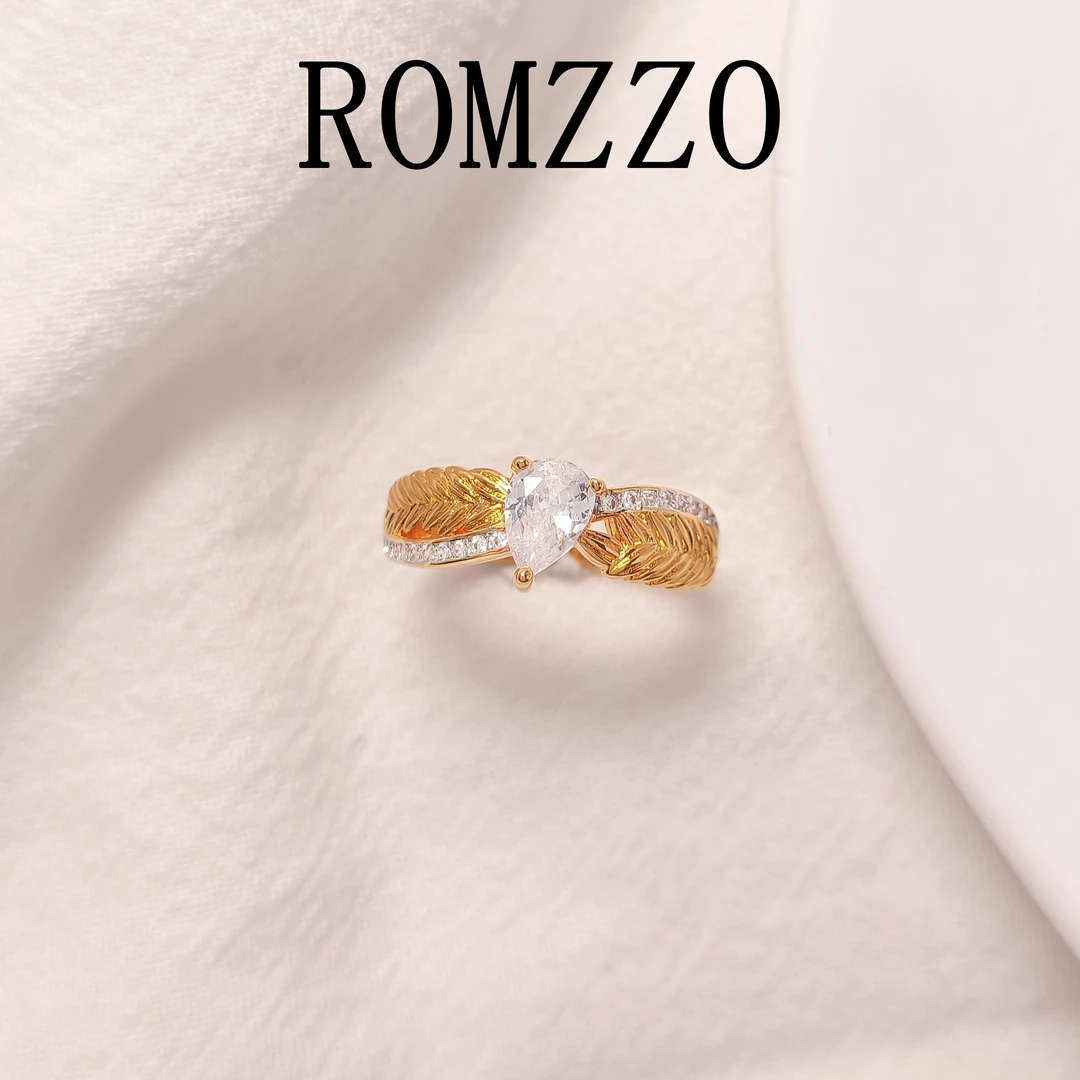 铜合金合成锆石戒指 WJH-001406【辉煌之梦】戒指简约欧美精致时尚