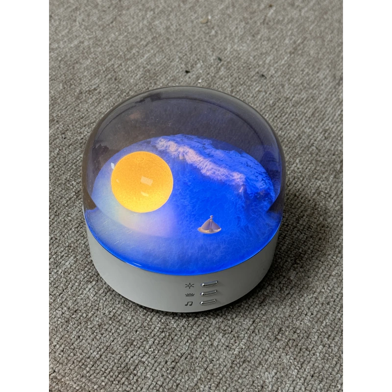 创意新月蓝牙音响小夜灯礼品摆件护眼床头卧室氛围灯室内音箱夜灯