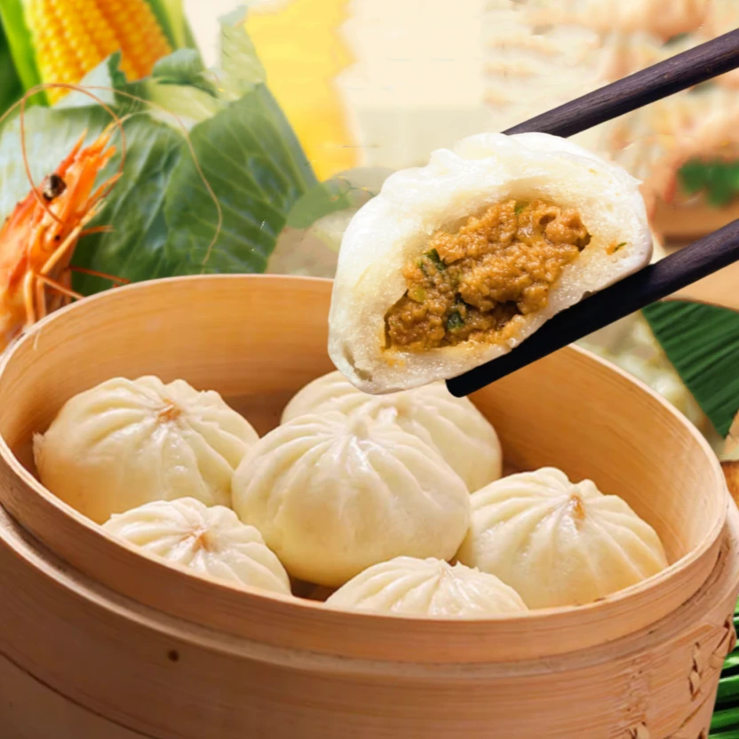 【拍7笼送8笼共15笼104个以上4斤4包】鲜肉小笼包蒸煎包现包顺丰A4