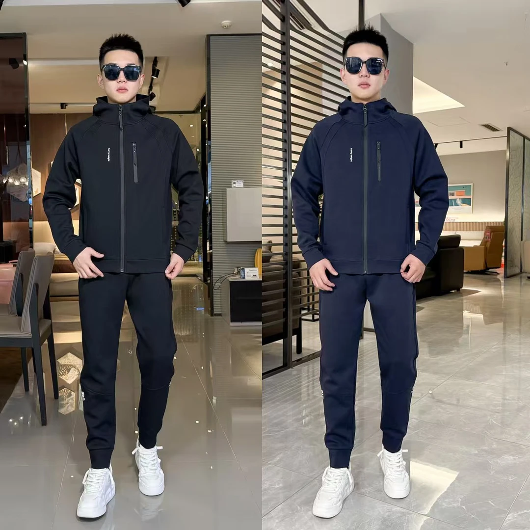 （建议卡码拍小）秋季新款爆款男连帽运动休闲潮流时尚夹克卫裤套装