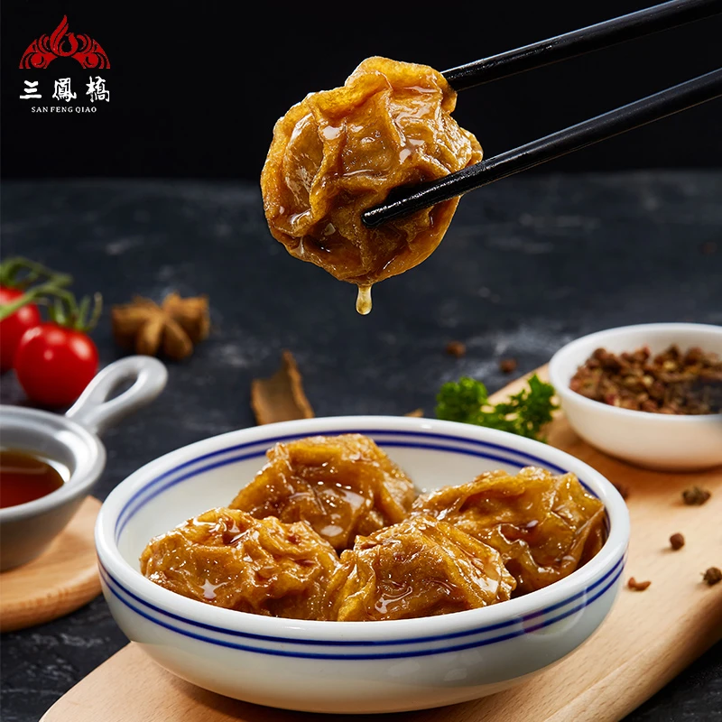 三凤桥肉馅面筋真空卤味熟食肉酿面筋即食中华老字号油面筋塞肉
