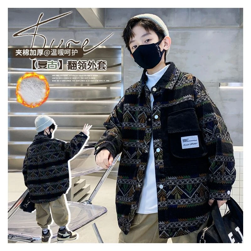 2024男童冬款加厚棉衣棉服 RF2407