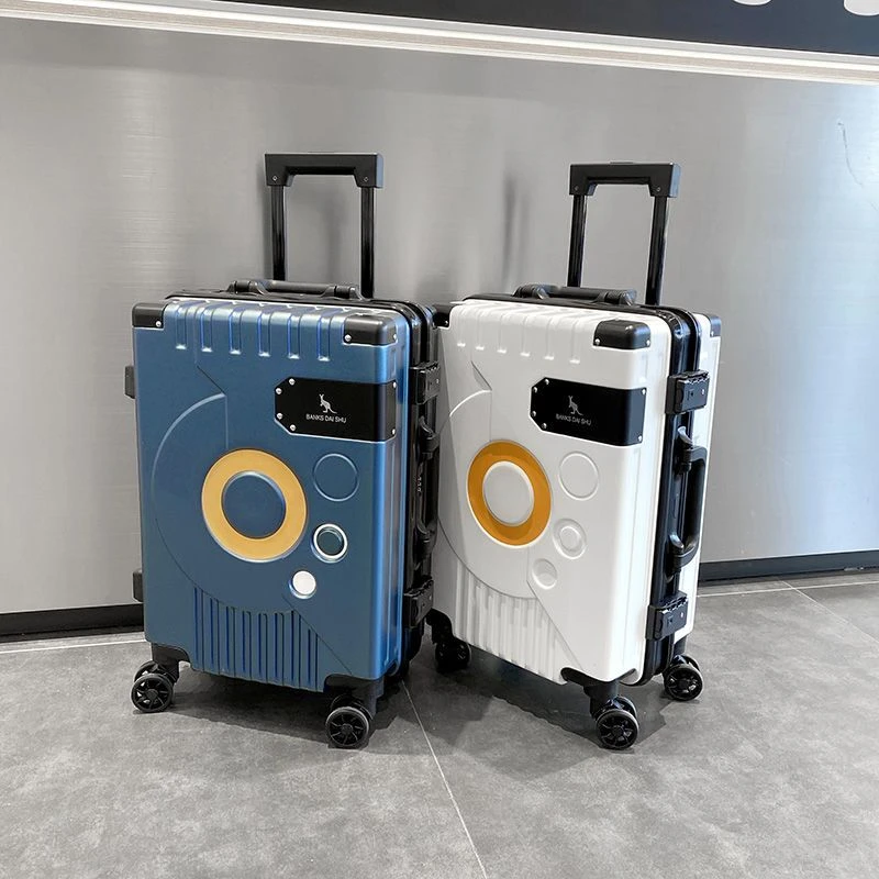 结实耐用铝框行李箱男静音轮拉杆箱女初高中旅行箱大容量密码箱子