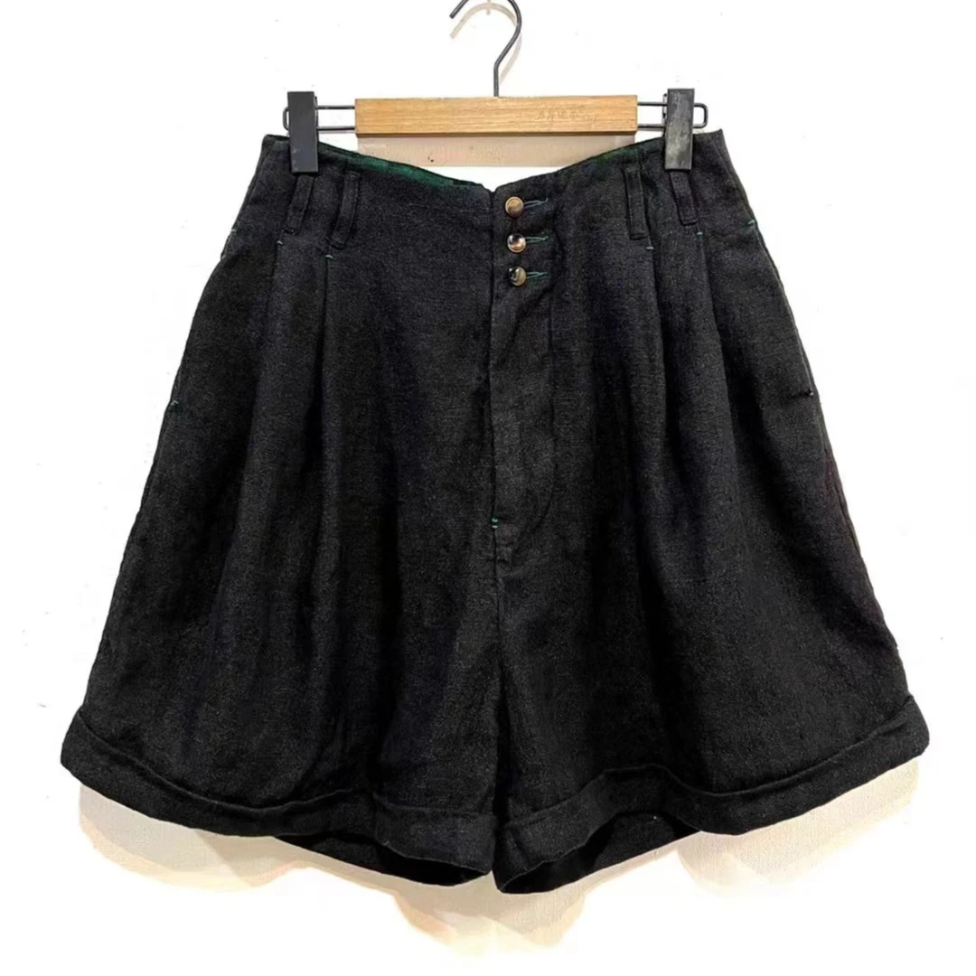 妝點家 左岸迷香 短裤 Z23SS  3037  亚麻 汉麻 牛仔