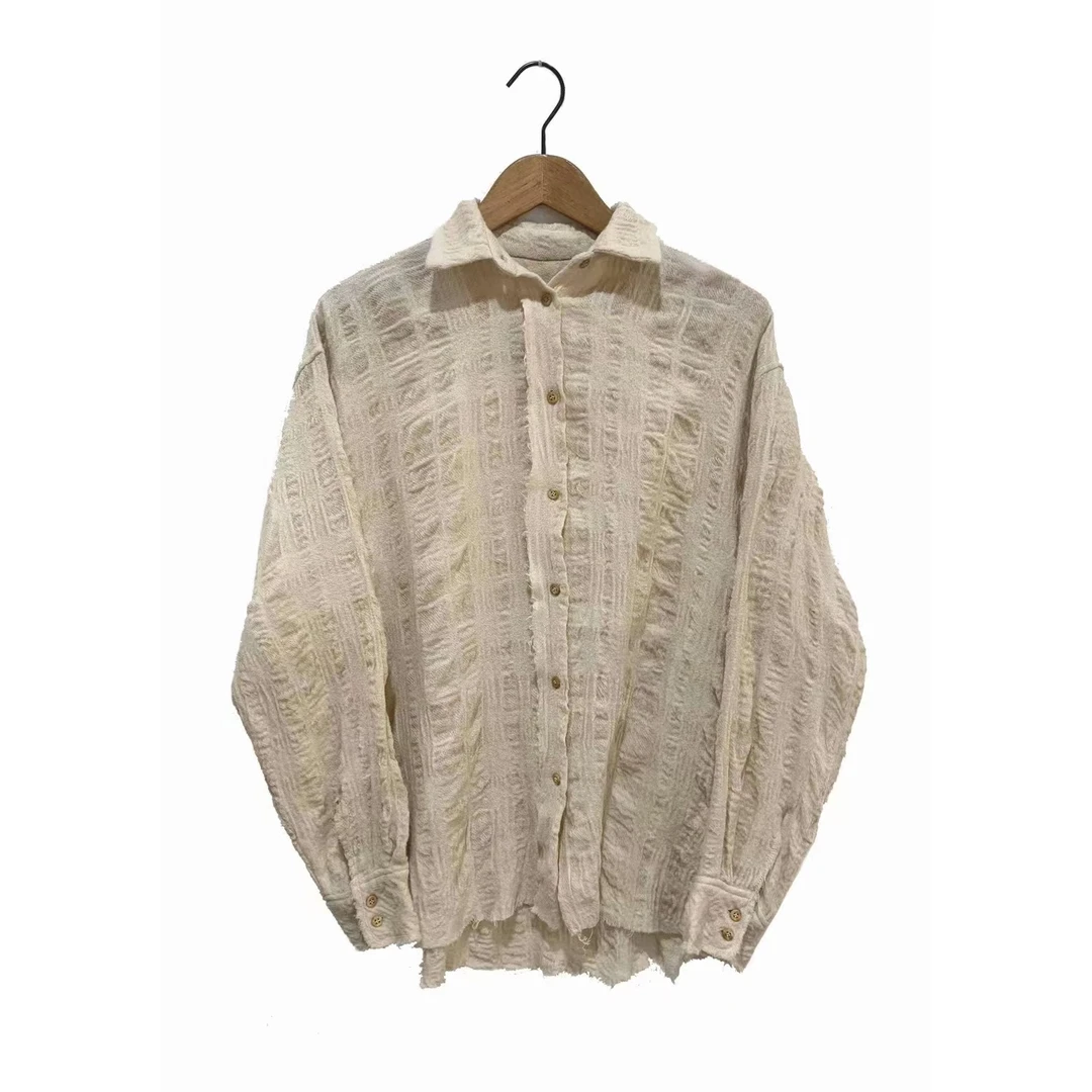 妝點家 左岸迷香 A 绵 羊 毛 B 棉 柞丝  衬衫 Z24FW 1015