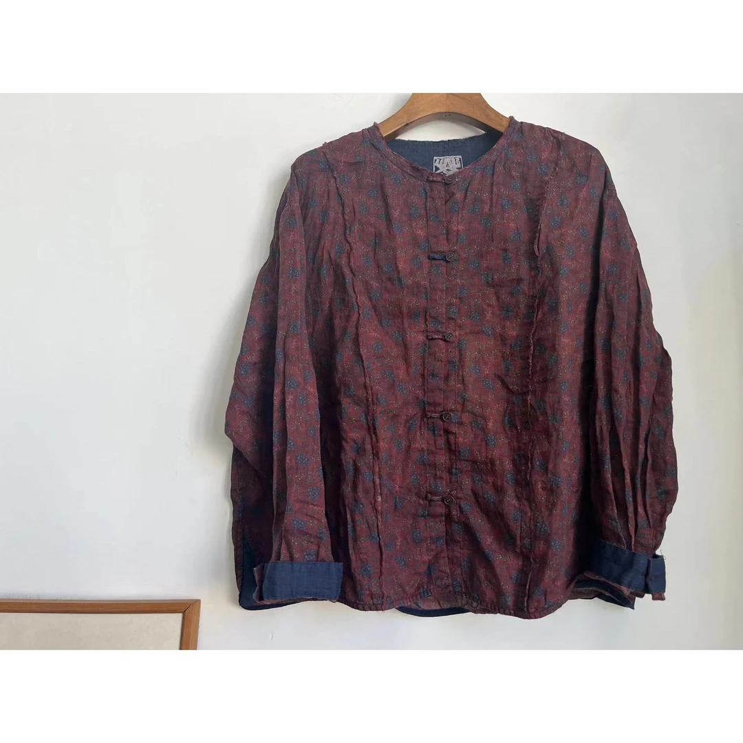 妝點家 荼 苎麻 衬衫  33627