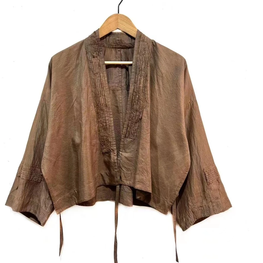 妝點家  左岸迷香   短外套  Z23SS 8004     柞丝  复古