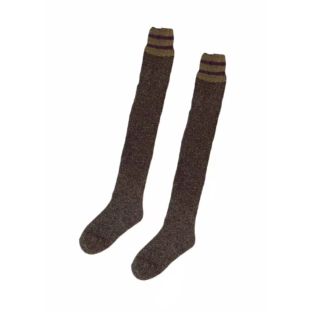 妝點家  左岸迷香     桑蚕丝 绵羊毛  针织袜子  Z24FW    7403