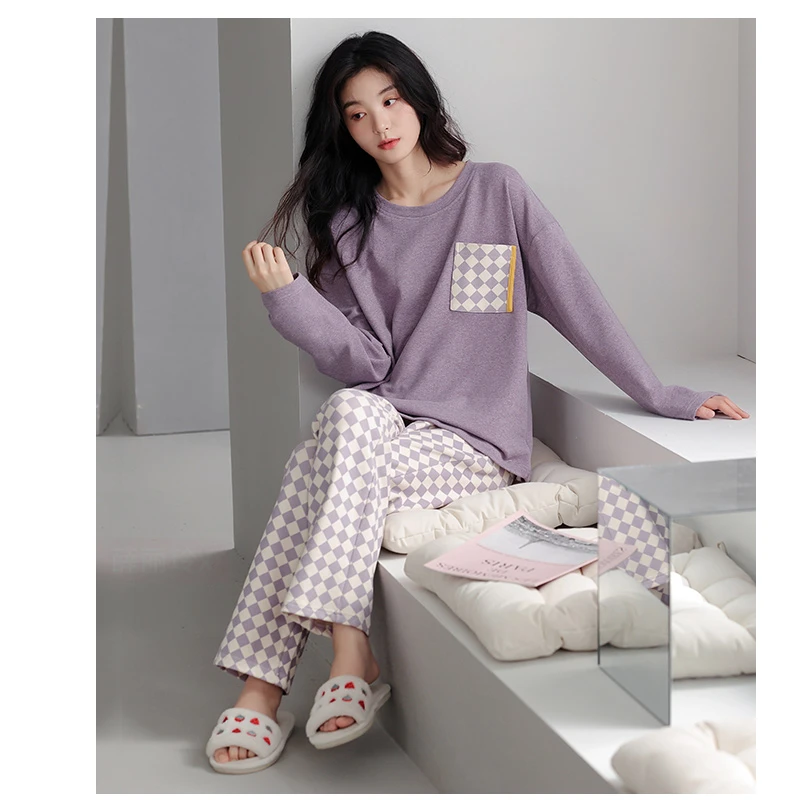 德绒睡衣女士秋冬款2025年新款可外穿薄绒双面磨毛保暖家居服套装